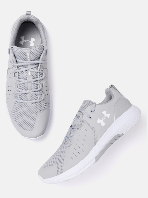 

UNDER ARMOUR Men Grey Solid Charged Commit 2 Training Shoes