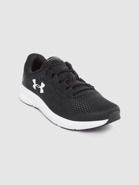 

UNDER ARMOUR Women Black Woven Design Charged Pursuit 2 Running Shoes