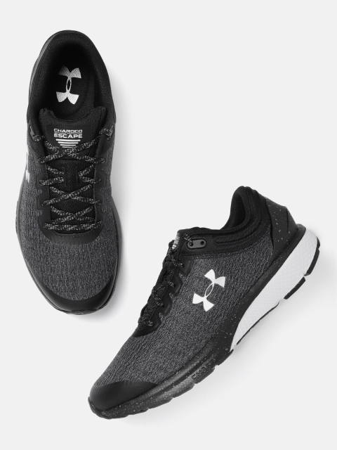 

UNDER ARMOUR Men Charcoal Grey Charged Escape 3 Woven Design Running Shoes