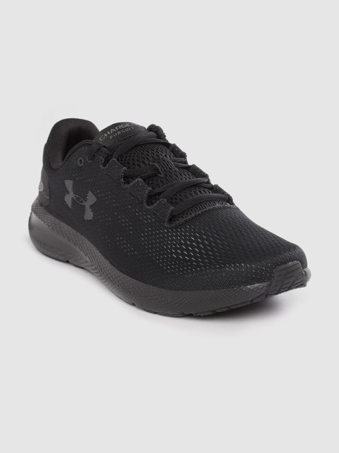 

UNDER ARMOUR Men Black Woven Design Charged Pursuit 2 Running Shoes
