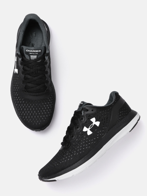 

UNDER ARMOUR Women Black WOven Design Charged Impulse Running Shoes