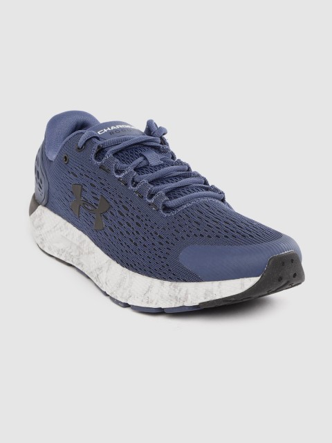 

UNDER ARMOUR Men Navy Blue Woven Design Charged Rogue 2 Marble Running Shoes