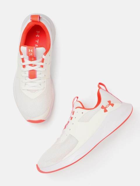 

UNDER ARMOUR Women White Solid Charged Aurora Training Shoes