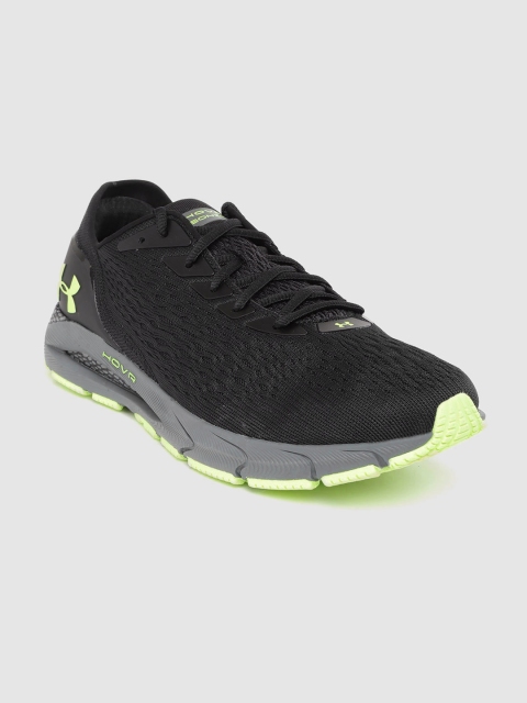 

UNDER ARMOUR Men Black Woven Design HOVR Sonic 3 Running Shoes