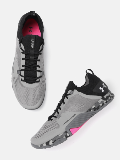 

UNDER ARMOUR Men Grey Woven Design TriBase Reign 2 Training Shoes
