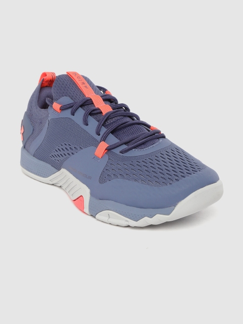 

UNDER ARMOUR Men Blue Woven Design TriBase Reign 2 Training Shoes