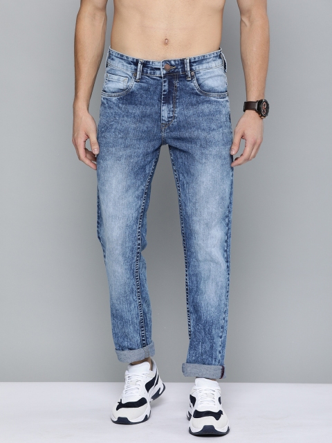

HERE&NOW Men Blue Slim Fit Mid-Rise Clean Look Stretchable Jeans