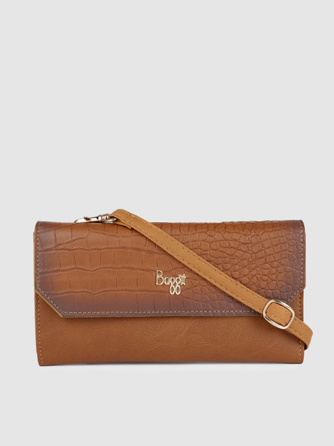 

Baggit Women Brown Textured Two Fold Wallet