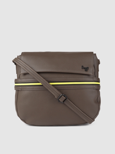 

Baggit Brown Solid Sling Bag