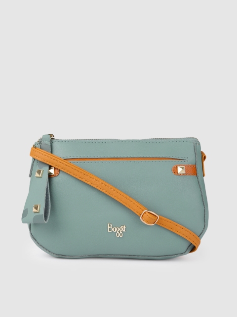 

Baggit Turquoise Blue Solid Sling Bag