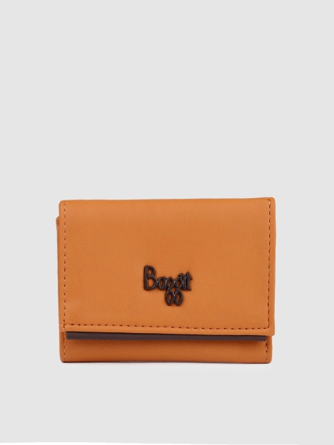 

Baggit Women Orange Solid BECKHAM Three Fold Wallet