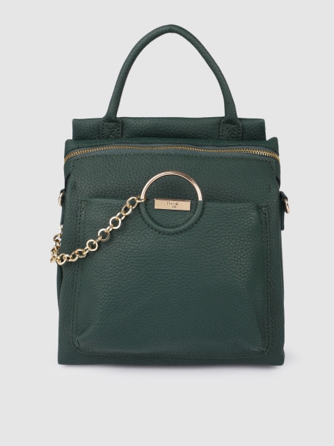 

Baggit Green Textured Handheld Bag