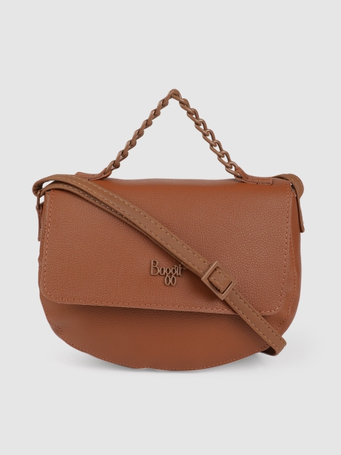 

Baggit Brown Solid Sling Bag