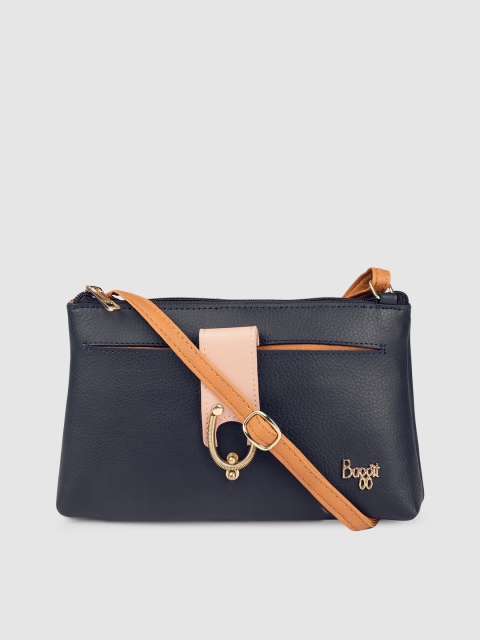 

Baggit Navy Blue Solid Sling Bag