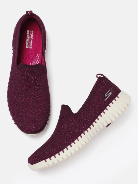 

Skechers Women Burgundy GO WALK SMART-GLORY Walking Shoes