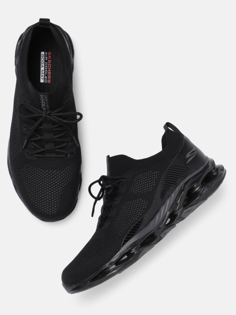 

Skechers Men Black GO RUN VORTEX RUSH Running Shoes