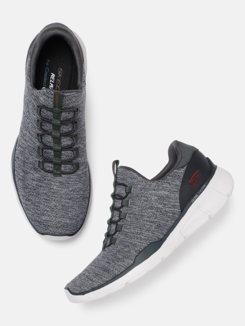 

Skechers Men Grey EQUALIZER 3.0 EMRICK Slip-On Sneakers