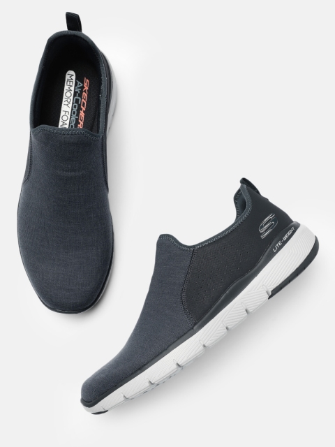 

Skechers Men Navy Blue & Black FELX ADVANTAGE 3.0-Slip-On Sneakers
