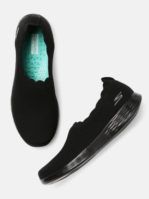 

Skechers Women Black YOU DEFINE PEACE Slip-On Sneakers