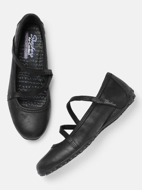

Skechers Women Black LIBERTIES Solid Ballerinas