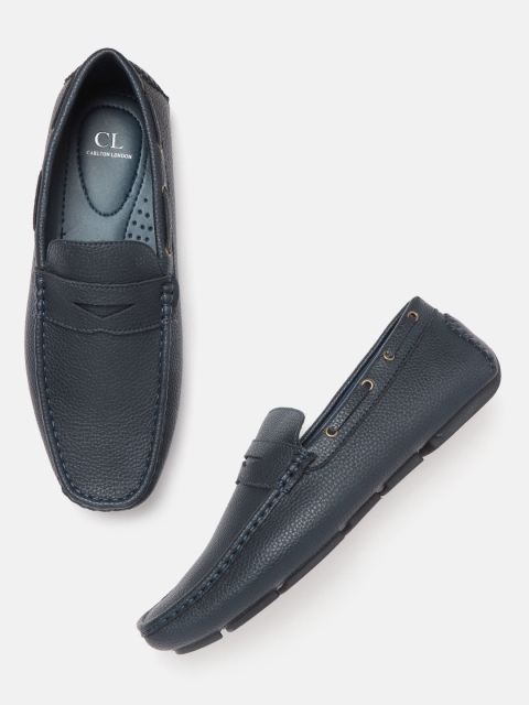 

Carlton London Men Navy Blue Driving Shoes