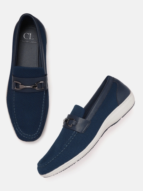 

Carlton London Men Navy Blue Driving Shoes