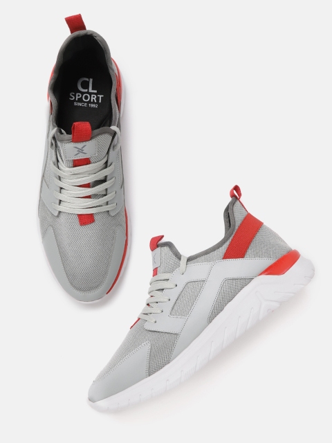 

Carlton London sports Men Grey & Red Sneakers