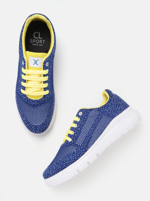 

Carlton London sports Men Blue & White Woven Design Sneakers