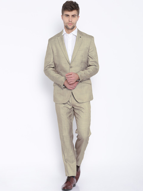 

Van Heusen Beige Single-Breasted Slim Formal Suit