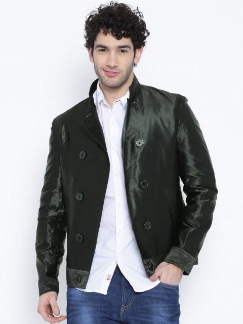 

Blackberrys Olive Green Double-Breasted Jacket