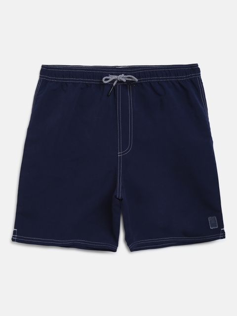 

Marks & Spencer Boys Navy Blue Solid Sports Shorts with UPF 50+ Technology