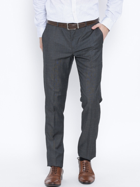 

Blackberrys Charcoal Grey Sharp Fit Formal Trousers