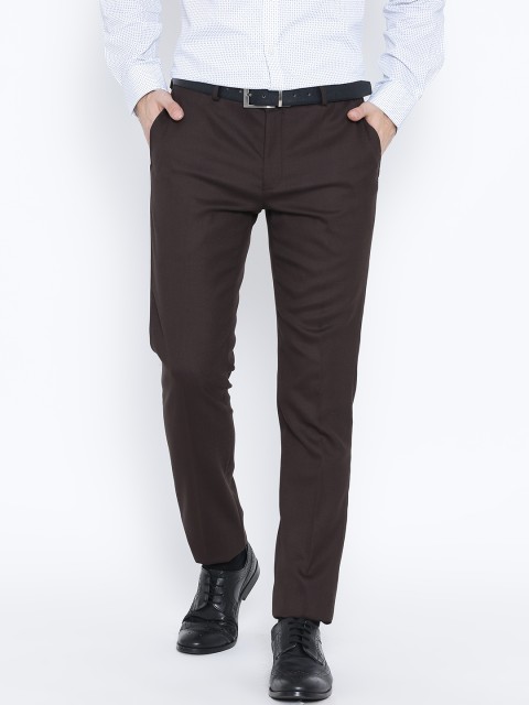 

Blackberrys Brown Sharp Fit Formal Trousers