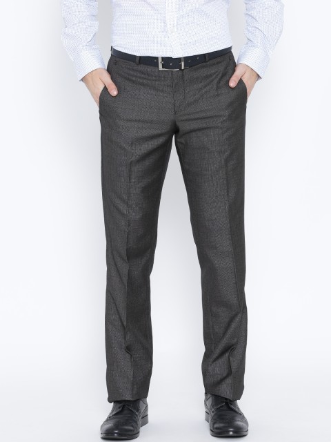 

Blackberrys Charcoal Grey Sharp Fit Formal Trousers
