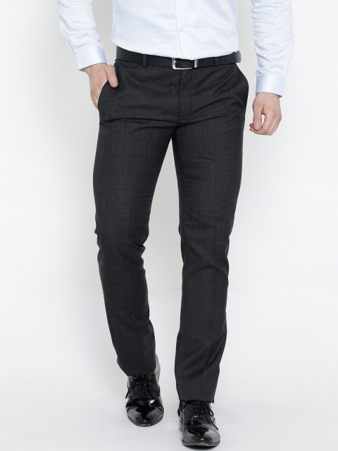 

Blackberrys Charcoal Grey Sharp Fit Formal Trousers