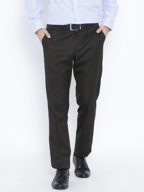 

Blackberrys Dark Brown Smart Fit Formal Trousers