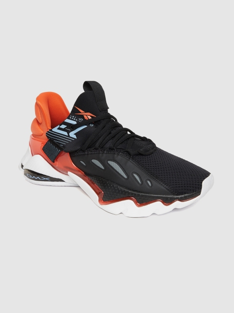 

Reebok Men Black & Orange DMX Elusion 001 FT low Running Shoes