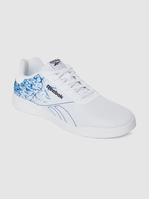 

Reebok Men White & Blue Tread Lux Print Lite LP Walking Shoes
