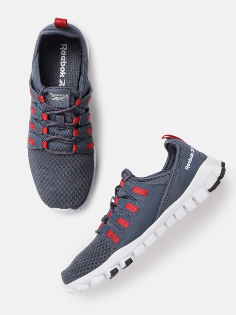 

Reebok Men Navy Blue Identity Flex Xtreme Woven Design Running Shoes