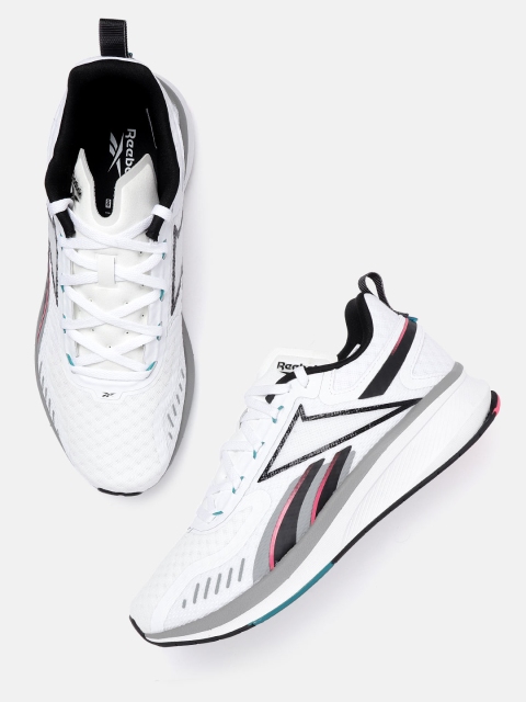 

Reebok Unisex White Woven Design Fusium 20 Running Shoes