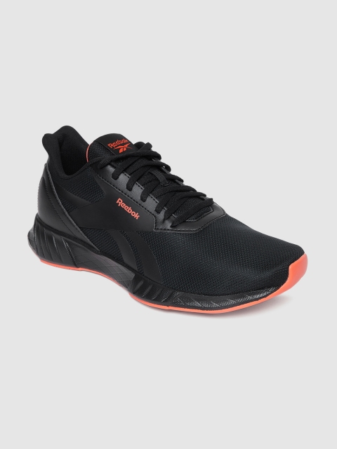 

Reebok Men Black Woven Design Lite Plus 2.0 Running Shoes