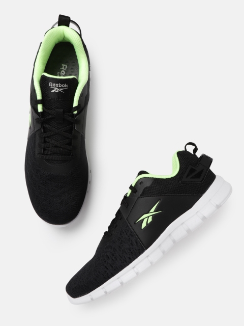 

Reebok Men Black Woven Design Impact LP Running Shoes