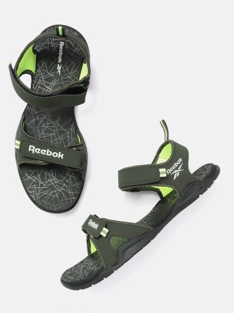 

Reebok Men Olive Green Solid Aztrix LP Sports Sandals