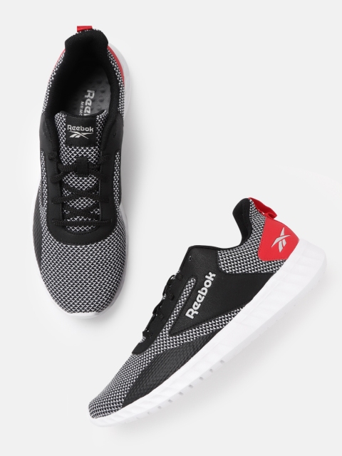 

Reebok Men Black & White Woven Design Legend LP Running Shoes