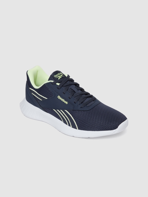 

REEBOK Women Navy Blue Woven Design Lite 2.0 Running Shoes