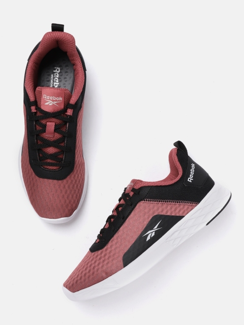 

Reebok Women Dusty Pink & Black Colourblocked Gracious LP Running Shoes