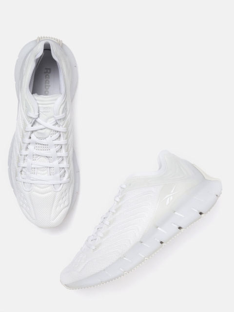 

Reebok Women White Zig Kinetica Textured Running Shoes