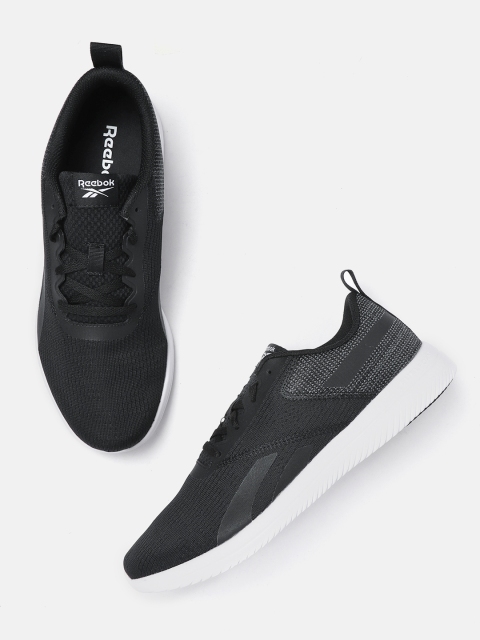

Reebok Men Black & Grey Woven Design PennyMoon Walking Shoes