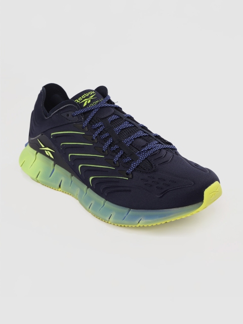 

Reebok Unisex Navy Blue Embrossed Zig Kinetica Sneakers