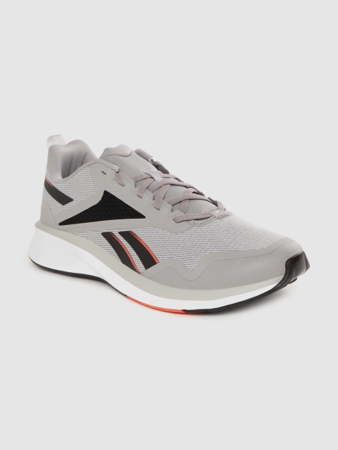 

Reebok Unisex Grey & Black Woven Design Fusium Run Lite Running Shoes